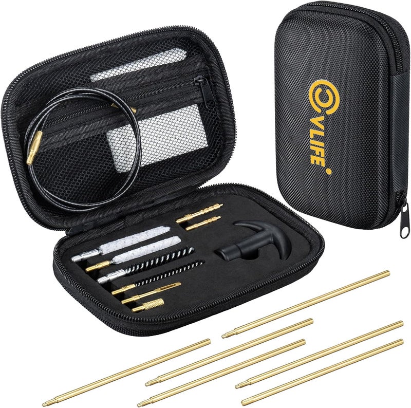 CVLIFE Gun Cleaning Kit for .177 .22/9mm .22 .357 .45, .40 .38/9mm .45 .357, .38 Universal Gun Cleaning Kits for Rifle, Handgun, Airgun - Image 1